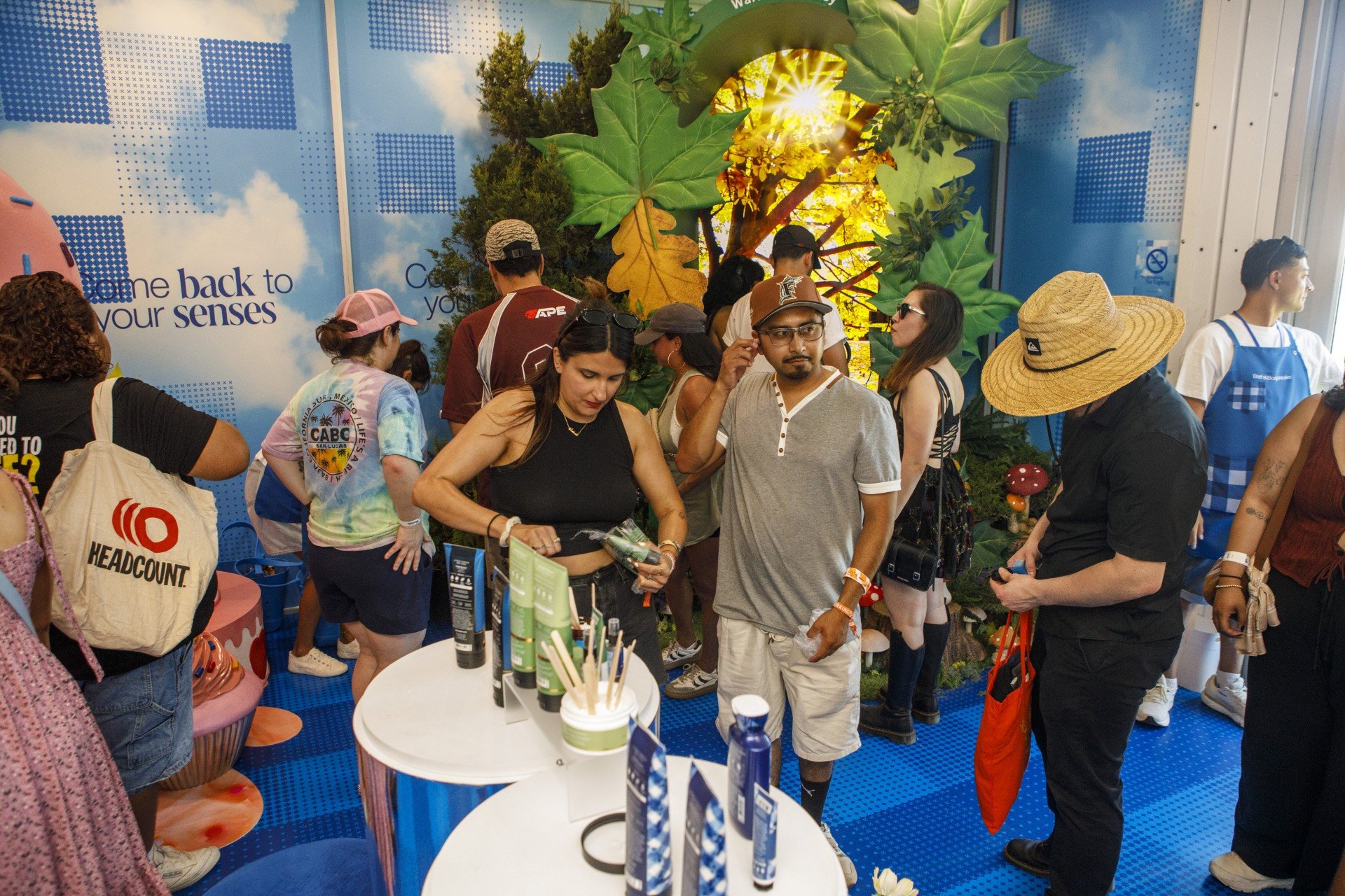 Attendees at Bath & Body Works brand activation event