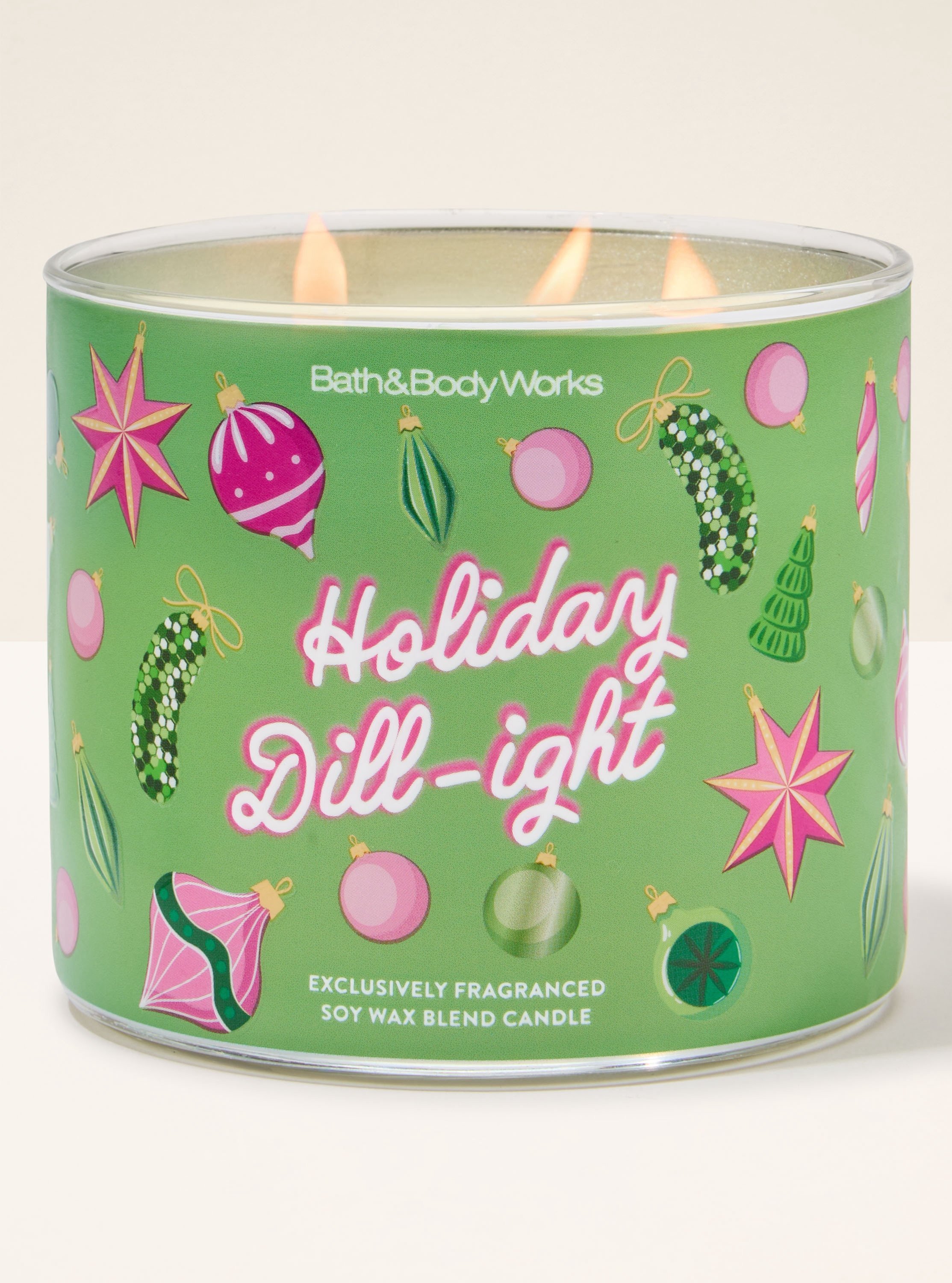 Holiday Dill-light 3-wick candle