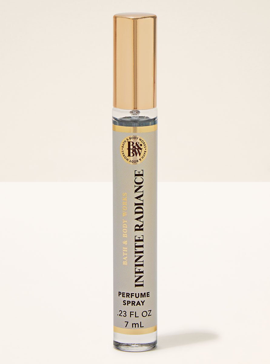 Infinite Radiance perfume on a white background