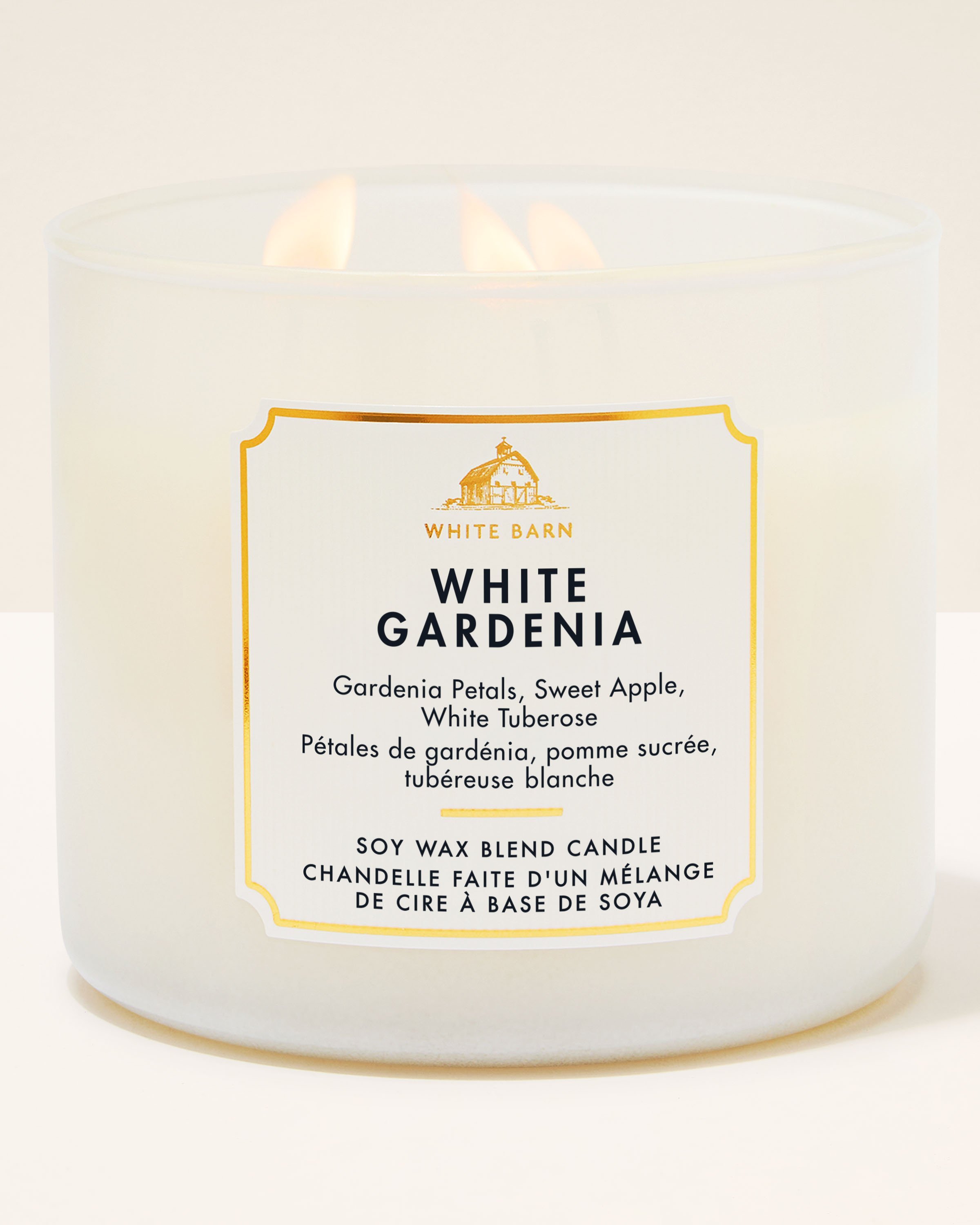 White Gardenia 3-wick