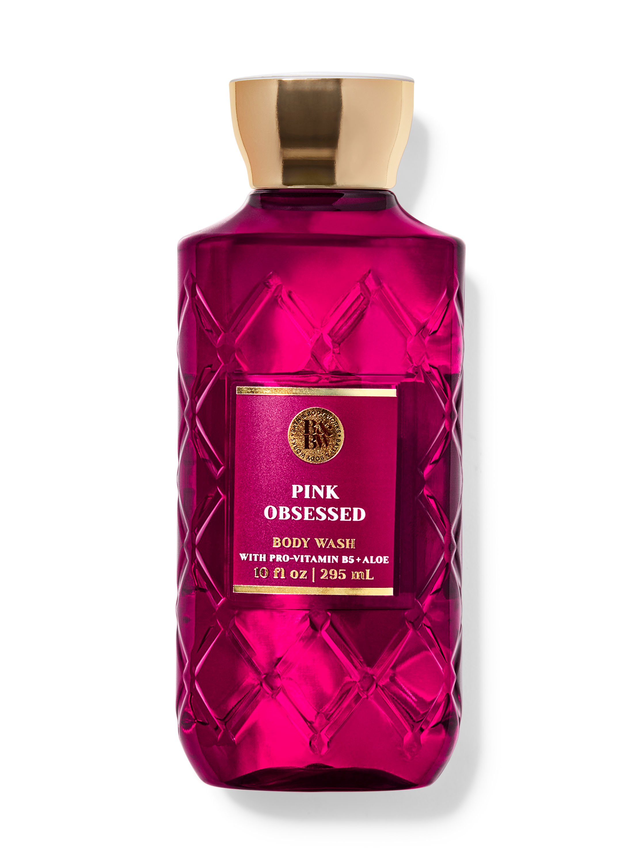 Photo of Pink Obsessed body wash on a white background