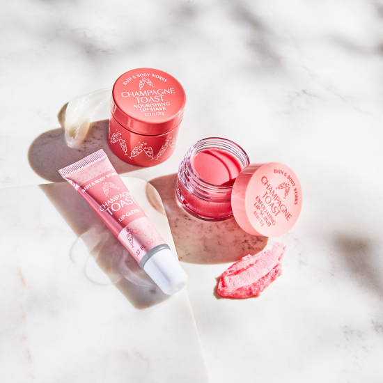 champagne toast lip products