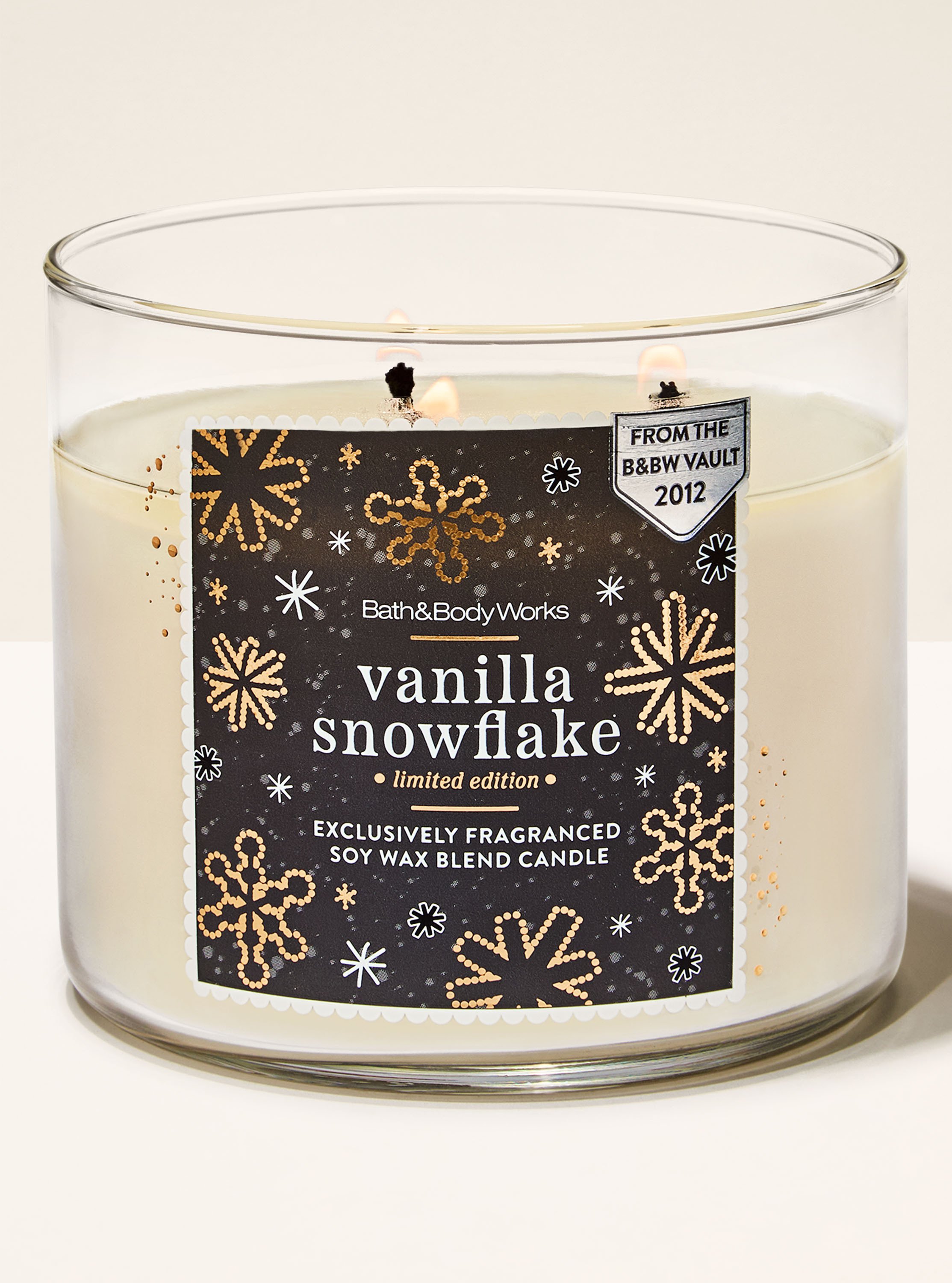 Vanilla Snowflake  3-wick candle
