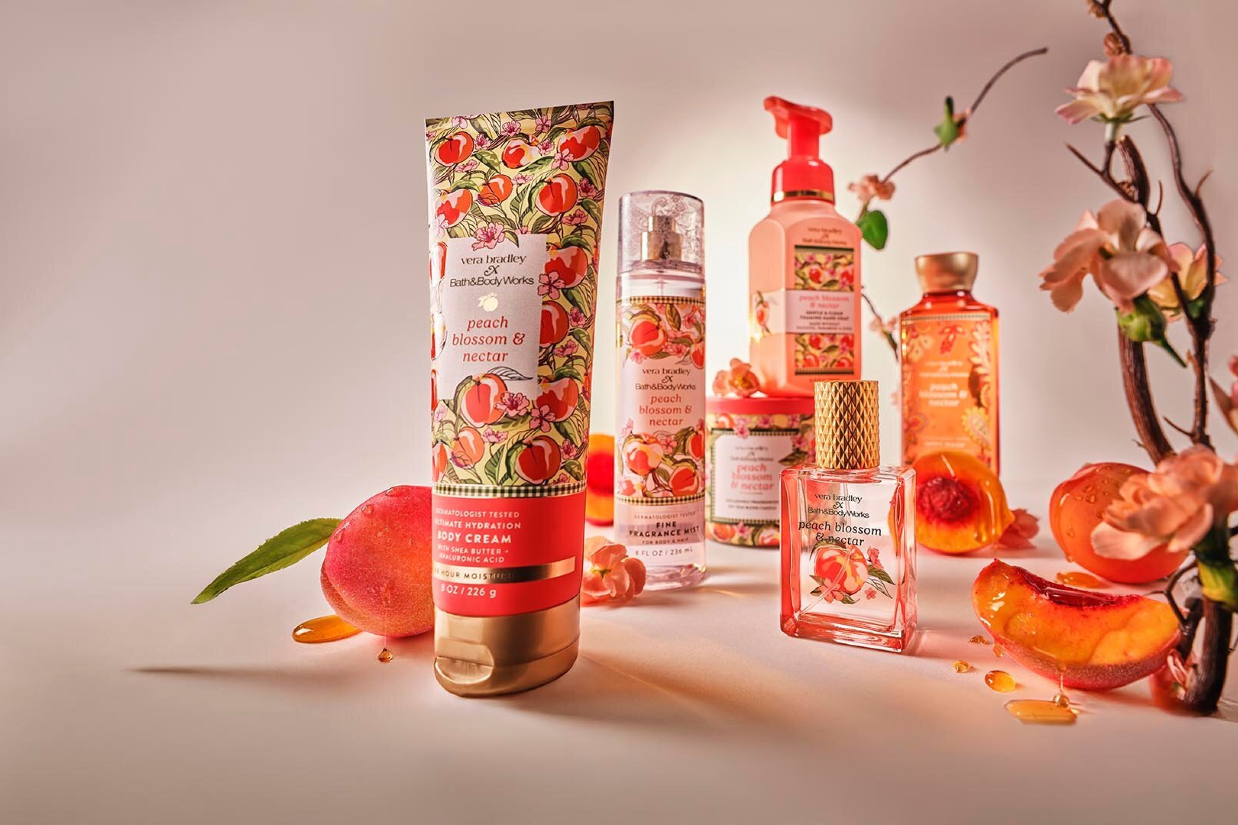 Vera Bradley×BBW限定5点セット　ピーチシリーズ Bath & Body Works and Vera Bradley Debut a Peach-Perfect
